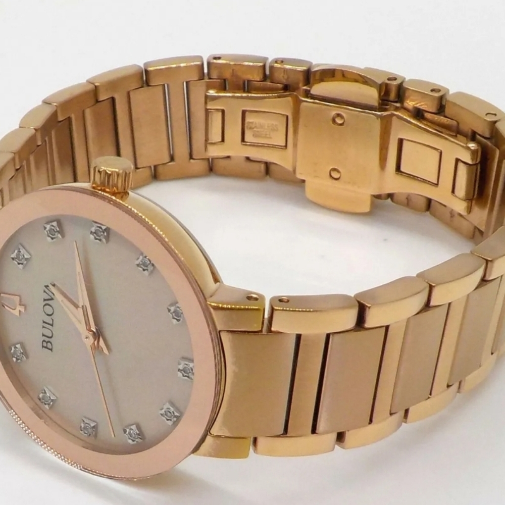 ***BRAND NEW*** Bulova Modern Quartz Diamond Mother of Pearl Dial Ladies Watch - Picture 3 of 11